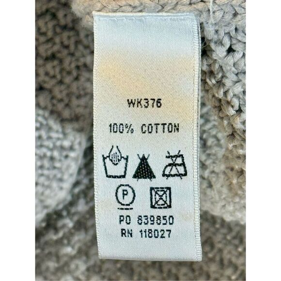 Boden Lightweight Chunky Knit Gray Cottagecore Cardigan Sweater Women's 8US - Picture 5 of 9